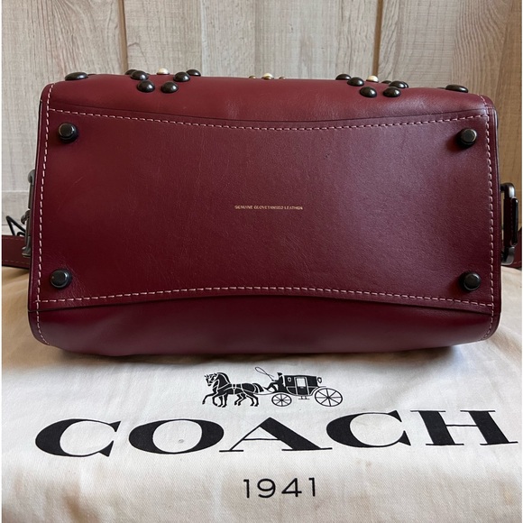 COACH 1941 Badlands Satchel With Western Rivets - Picture 12 of 16